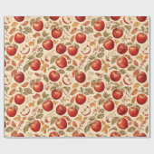 Herbsternte Apfel Geschenkpapier (Flach)