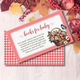 Herbsternte Apfelbücher für Säuglinge Begleitkarte