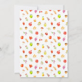 Herbsternte Babydusche wünscht sich ein Baby Einladung (Rückseite)