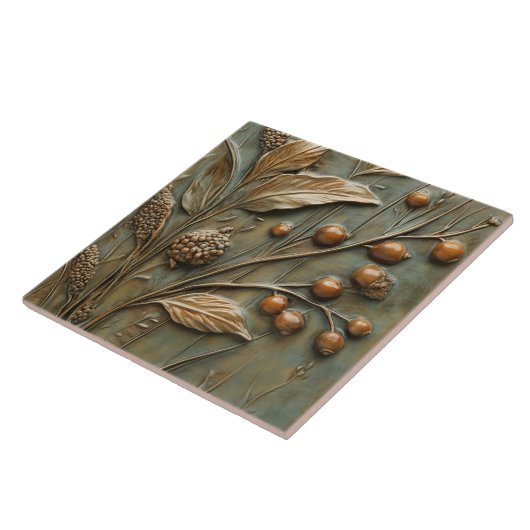 Herbsternte botanische Berry-Imitate Fliese (Seite)