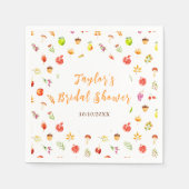 Herbsternte Brautparty Serviette (Vorderseite)