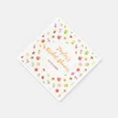 Herbsternte Brautparty Serviette (Ecke)