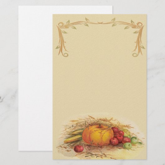 Herbsternte Briefpapier (Vorne/Hinten)