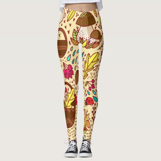 Herbsternte: Der Beste Korb der Natur Leggings (Vorderseite)