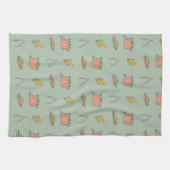 Herbsternte Doodle Hübscher Erntedank Geschirrtuch (Horizontal)