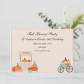 Herbsternte Einladung (Stehend Vorderseite)