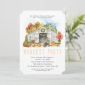 Herbsternte Erntedank Abendessen Party Einladung (Stehend Vorderseite)
