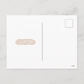 Herbsternte Erntedank Feiertagspostkarte (Rückseite)