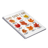 Herbsternte Erntedank Jahreszeit Falli Notizblock (Rechte Seite)