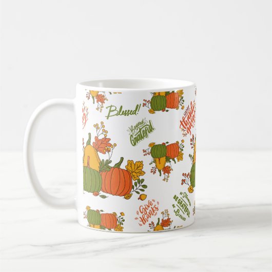 Herbsternte Erntedank Kaffeetasse (Links)
