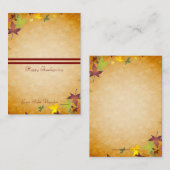 Herbsternte Erntedank Platzkarte (Vorne/Hinten)