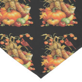 Herbsternte Erntedank Schwarzer Tischläufer (Ecke)