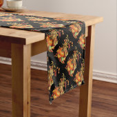 Herbsternte Erntedank Schwarzer Tischläufer (Beispiel)