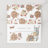 Herbsternte | Erntedank Tabelle Platzkarte (Außenseite Aufgefaltet)