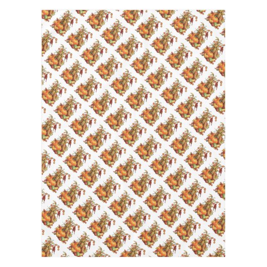 Herbsternte Erntedank Weißtafel Tischdecke (Vorderseite)