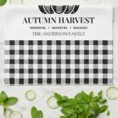 Herbsternte Fall Buffalo Karierter T - Shirt Geschirrtuch (Gefaltet)