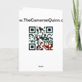 Herbsternte Feiertagskarte (Rückseite)