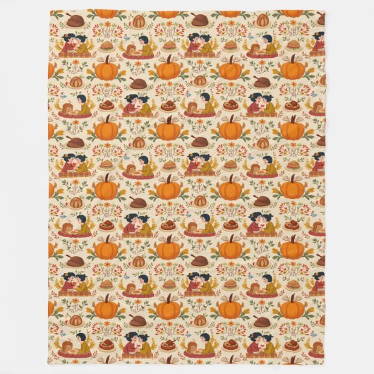 Herbsternte Fleece Blanket (Vorderseite)