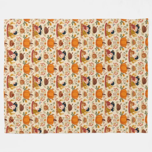 Herbsternte Fleece Blanket (Vorderseite (Horizontal))