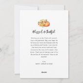 Herbsternte Foto Erntedank Feiertagskarte (Rückseite)