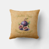 Herbsternte Fruchtkunst - Custom Text Throw Pillow Kissen (Rückseite)