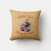 Herbsternte Fruchtkunst - Custom Text Throw Pillow Kissen (Vorderseite)
