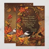 Herbsternte Geburtstagsfeier Einladungen (Vorne/Hinten)