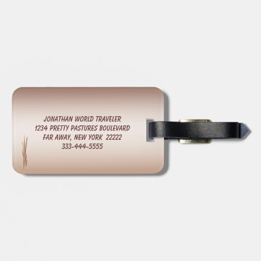 Herbsternte Gepäckanhänger (Rückseite horizontal)