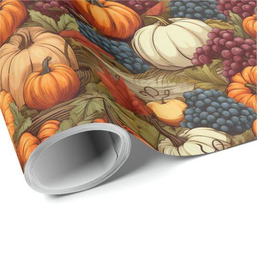 Herbsternte Geschenkpapier (Rolleneckpunkt)