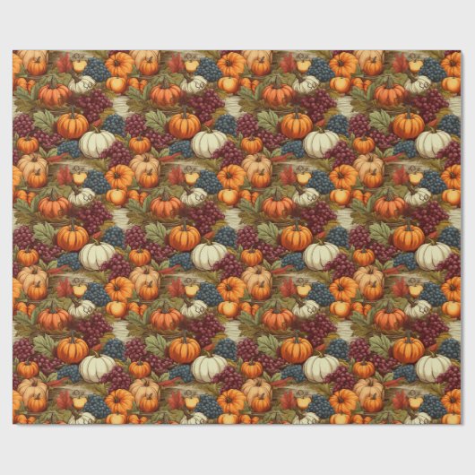 Herbsternte Geschenkpapier (Flach)