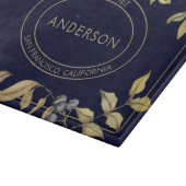 Herbsternte Gold-Blätter & Berries Schneidebrett (Ecke)