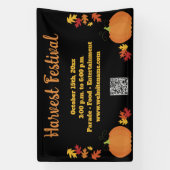 Herbsternte Herbst-QR-Code-Kürbisfest Banner (Vertikal)