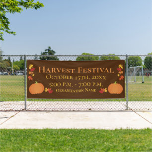 Herbsternte Herbstlaub Kürbisfest Veranstaltung  Banner