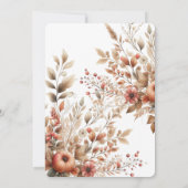 Herbsternte Hochzeit Einladung (Rückseite)