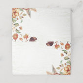 Herbsternte Hochzeit von Treasures Platzkarte (Außenseite Aufgefaltet)