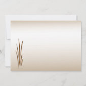 Herbsternte Hochzeitsempfang Einladung (Rückseite)
