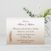 Herbsternte Hochzeitsfeier Einladung (Stehend Vorderseite)