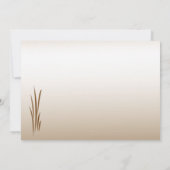 Herbsternte Hochzeitsfeier Einladung (Rückseite)