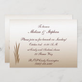 Herbsternte Hochzeitsfeier Einladung (Vorne/Hinten)