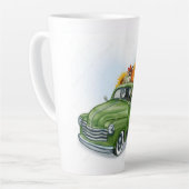 Herbsternte in einem grünen LKW Milchtasse (Linke Ecke)