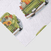 Herbsternte in grünem LKW-Tissue Seidenpapier (Detail)