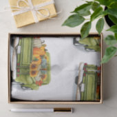 Herbsternte in grünem LKW-Tissue Seidenpapier (Geschenk)