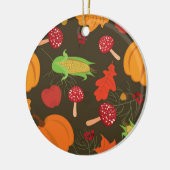 Herbsternte Keramik Ornament (Links)