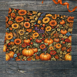 Herbsternte mit lebhaften Herbstfarben Seidenpapier