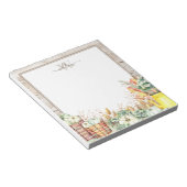 Herbsternte Mit Monogramm Notepad Notizblock (angewinkelt)