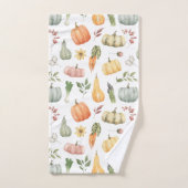 Herbsternte Muster Badhandtuch Set (Handtuch)