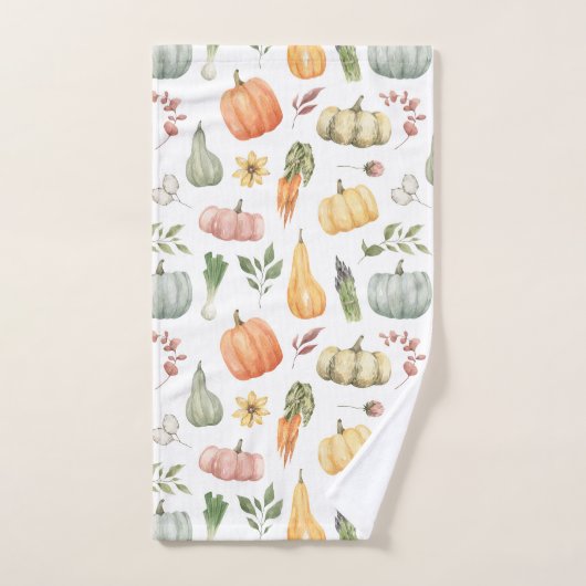 Herbsternte Muster Badhandtuch Set (Handtuch)