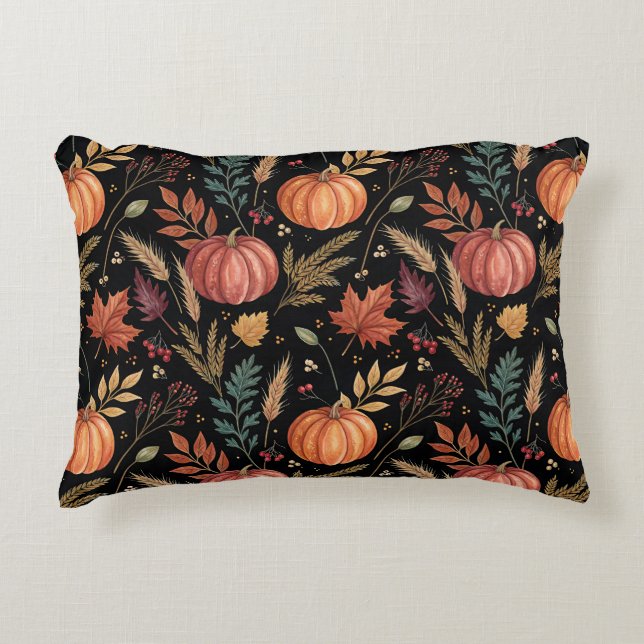 Herbsternte Muster Dekokissen (Vorderseite)