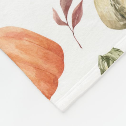 Herbsternte Muster Fleecedecke (Ecke)