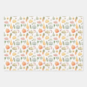 Herbsternte Muster Geschenkpapier Set (Vorderseite)